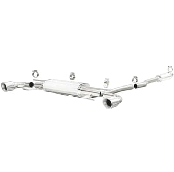 magnaflow 14-18 mazda 3 l4 2.0/2.5l cat-back ss single d/s rear exit perf exhaust 15297 - image