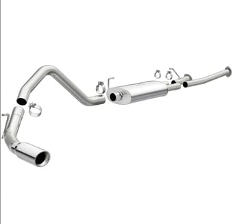 magnaflow 14-22 toyota tundra v8 4.6l/5.7l stainless cat back exhaust side rear exit 15304 - image