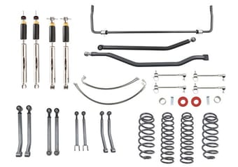 belltech 07-17 wrangler rubicon unlimited jk 4dr 4in. lift kit 153201hkp - image