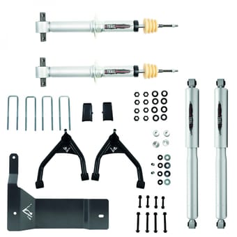 belltech 14-16 silverado / sierra 1500 4wd ext & crew cab 4in trail perf lift kit 150206tp - image