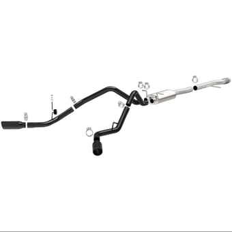 magnaflow sys cat-back 3.5in black dual split rear tips 14-19 chevy silverado/gmc sierra 4.3l-5.3l 15360 - image