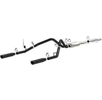 magnaflow sys cat-back 3.5in black dual split rear tips 10-13 chevy silverado / gmc sierra 5.3l 15362 - image