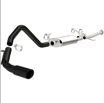 magnaflow cat-back exhaust 09-13 toyota tundra v8 5.7l 3in ss black tip single side exit 15368 - image