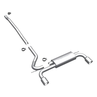 magnaflow 11-16 mini countryman dual split rear exit stainless cat-back performance exhaust 15490 - image