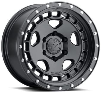 17x8.5 fifteen52 off-road turbomac hd asphalt black w/ steel hardware 6x135 0mm - image