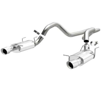magnaflow 2011-2012 ford mustang gt / shelby gt500 street series cat-back performance exhaust system 15589 - image