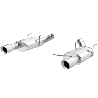 magnaflow 11-12 ford mustang gt street series axle-back performance exhaust system 15593 - image
