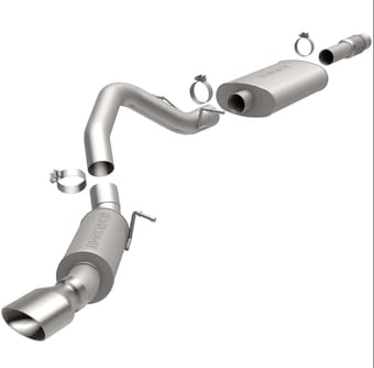 magnaflow sys c/b 11-12 cadillac escalade v8 6.2l single straight p/s rear exit 15626 - image