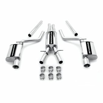 magnaflow 2005-2014 chrysler 300 street series cat-back performance exhaust system 15629 - image
