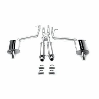 magnaflow 2000-2002 lincoln ls street series cat-back performance exhaust system 15710 - image