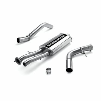 magnaflow 02-06 cadillac escalade/gmc yukon 6.0l - stainless cat-back performance exhaust system 15734 - image