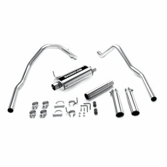 magnaflow 97-99 dodge dakota street series cat-back performance dual exhaust system15735 - image