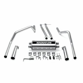 magnaflow 1996-1998 chevrolet silverado street series cat-back performance exhaust system 15750 - image