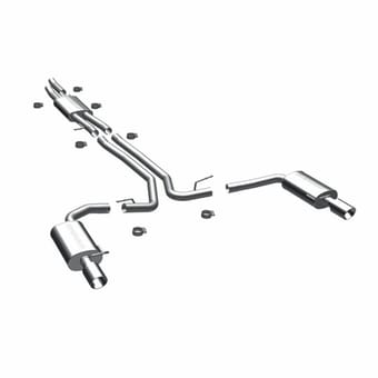 magnaflow 2010-2018 ford sho taurus street series cat-back performance exhaust system 15769 - image