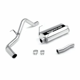 magnaflow 00-06 toyota tundra 3" single exit stainless performance exhaust system 15809 - image
