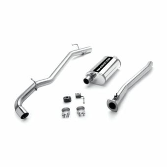 magnaflow 00-04 toyota tacoma 4wd and pre-runner stainless cat-back performance exhaust system 15811 - image