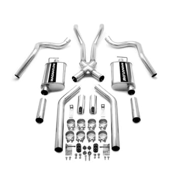 magnaflow 67-70 ford mustang street series crossmember-back performance exhaust system15816 - image