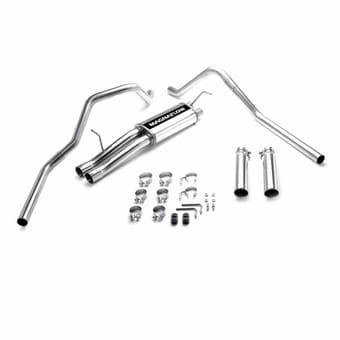 magnaflow 03-06 chevrolet/gmc 2500hd 6.0l stainless dual performance exhaust system 15829 - image