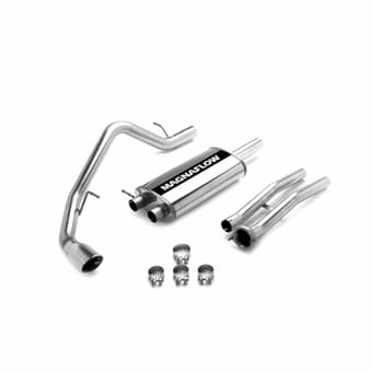 magnaflow 2003-2006 cadillac esv/ext, yukon denali xl street series cat-back performance exhaust system 15837 - image