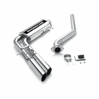 magnaflow 03-06 chevy/gmc silverado/sierra 1500 dual same side pre axle exit stainless cat-back exhaust system 15842 - image