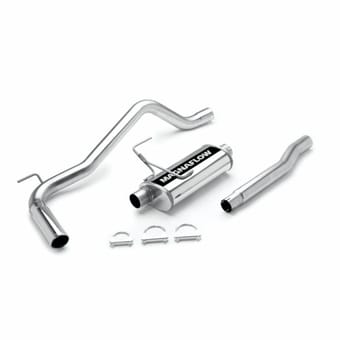 magnaflow 2004-2006 nissan titan street series 3" single side exit cat-back performance exhaust system 15848 - image