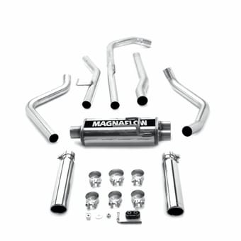 magnaflow 04-06 nissan titan street series stainless dual cat-back performance exhaust system15849 - image