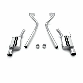 magnaflow 05-09 ford mustang gt street series cat-back performance exhaust system 15881 - image