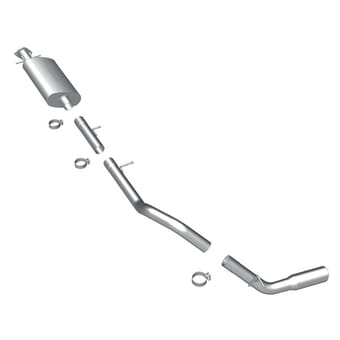magnaflow 10-14 ford expedition v8 5.4l el single rear side exit p/s stainless perf cat-back exhaust 16378 - image