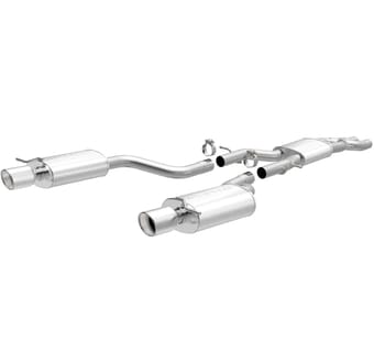 magnaflow 06-07 audi a8 quattro v8 4.2l stainless steel catback performance exhaust 16492 - image