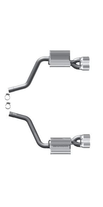 magnaflow 09-14 dodge challenger street series quad rear exit tips cat-back performance exhaust system 16513 - image