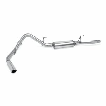 magnaflow 04-10 ford f150 3" single exit-4" polished ss tip stainless cat-back performance exhaust system 16518 - image
