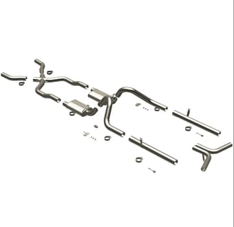 magnaflow sys c/b 55-57 chevy bel air v8 3inch 16596 - image