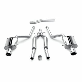 magnaflow audi a4 quattro touring series cat-back performance exhaust system 16601 - image
