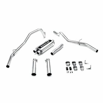 magnaflow 04-08 ford f-150 dual rear exit street series cat-back performance exhaust system 16615 - image