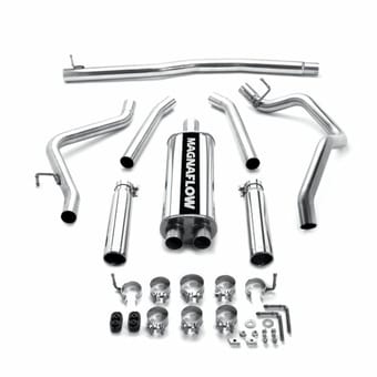 magnaflow dodge dakota street series dual cat-back performance exhaust system 16622 - image