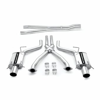 magnaflow 04-07 cadillac cts v street series cat-back performance exhaust system 16636 - image