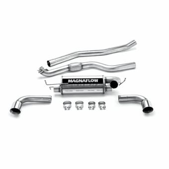 magnaflow 2007-2009 pontiac solstice street series cat-back performance exhaust system 16645 - image