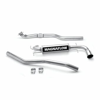 magnaflow 2006-2009 pontiac solstice single exit street series cat-back performance exhaust system 16646 - image