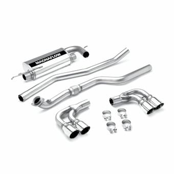 magnaflow saturn sky redline conversion quad rear exit tips street series cat-back performance exhaust system16664 - image