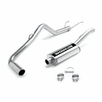 magnaflow dodge ram 1500 (solid front axle models only) street series cat-back performance exhaust system 16696 - image