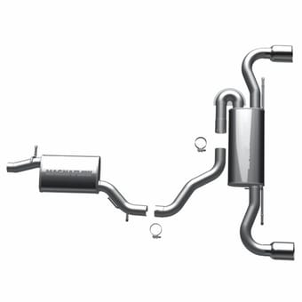 magnaflow 2008-2009 audi tt quattro touring series cat-back performance exhaust system 16719 - image
