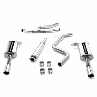 magnaflow 2006-2007 chevrolet monte carlo ss street series cat-back performance exhaust system 16728 - image