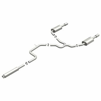 magnaflow 00-05 chevy impala/monte carlo v6 3.4l/3.8l dual rear exit stainless cat-back perf exhaust 16729 - image