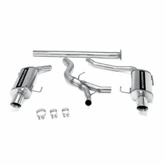 magnaflow 2005-2009 subaru legacy gt street series cat-back performance exhaust system 16747 - image