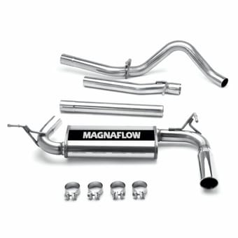 magnaflow 2007-2011 jeep wrangler street series cat-back performance exhaust system 16751 - image