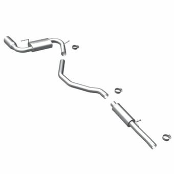 magnaflow 08-10 dodge caliber 2.4 t srt-4 single p/s rear exit stainless cat-back perf exhaust 16758 - image