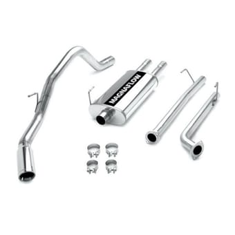 magnaflow 2007-2008 toyota tundra 3" single exit street series cat-back performance exhaust system16770 - image