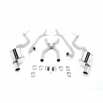 magnaflow 1968-1969 chevrolet corvette street series crossmember-back performance exhaust system16799 - image