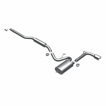 magnaflow 2008-2012 mitsubishi lancer street series cat-back performance exhaust system 16822 - image