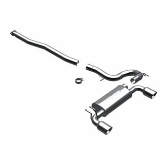 magnaflow 2008-2015 mitsubishi lancer evo x street series cat-back performance exhaust system 16823 - image
